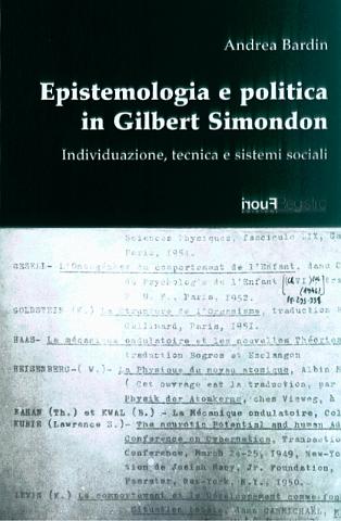 Epistemologia e politica in Gilbert Simondon